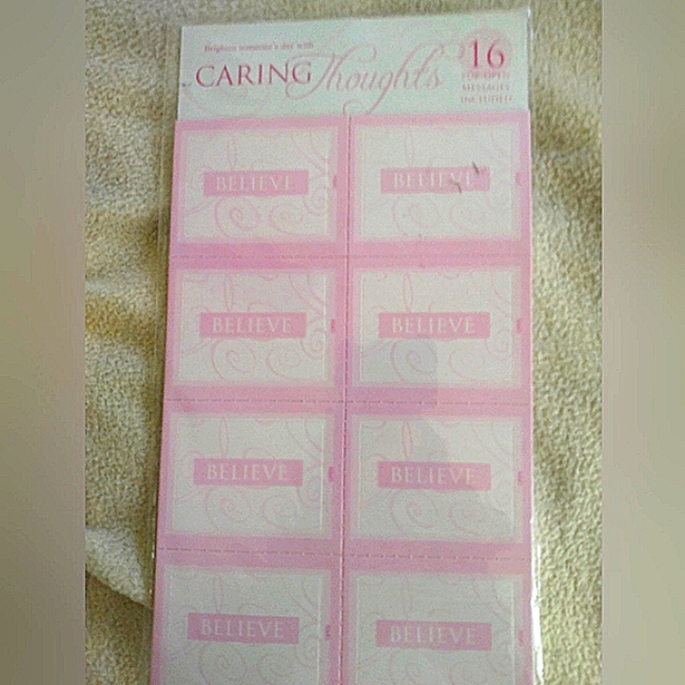 Caring thoughts cards: 64 Total